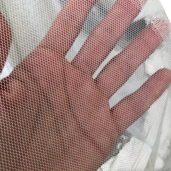 Vera Wang Sexy Elegant White High Slit Sequin Gown With Plunging Choker Neck - Picture 11 of 16